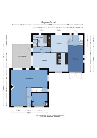 Floorplan - Boslaan 8, 5681 BK Best